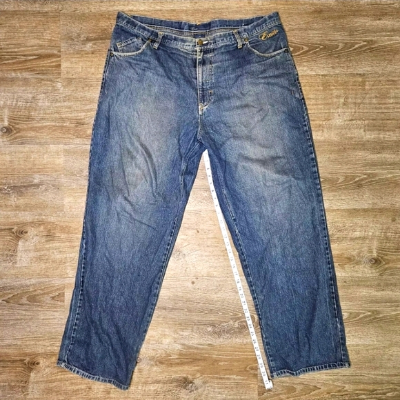 Exsto Jeans Blue 40 5th Pocket Baggy Y2K Hip Hop Loose - Picture 1 of 8